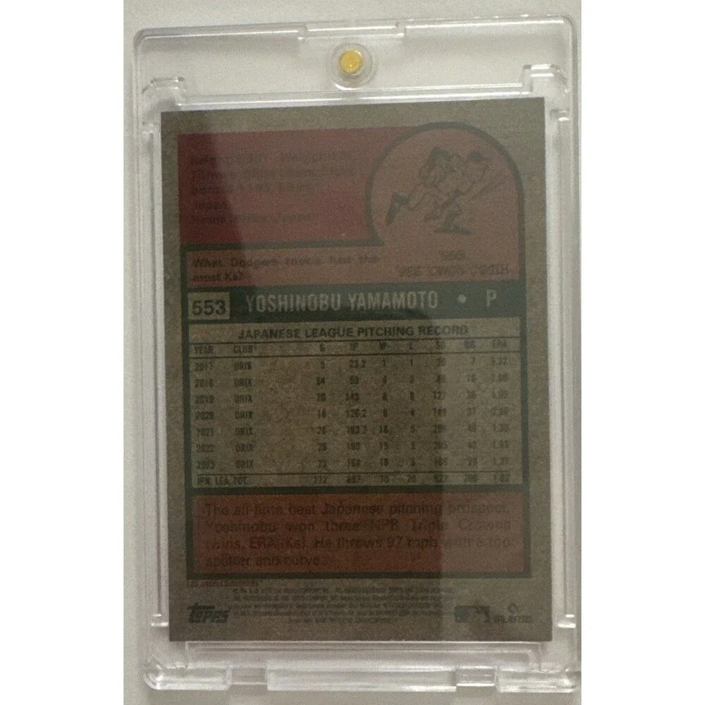 Yoshinobu Yamamoto RC SSP  2024 Topps Heritage Dodgers #553